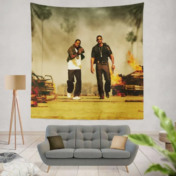 Bad Boys II Movie Will Smith Martin Lawrence Wall Hanging Tapestry
