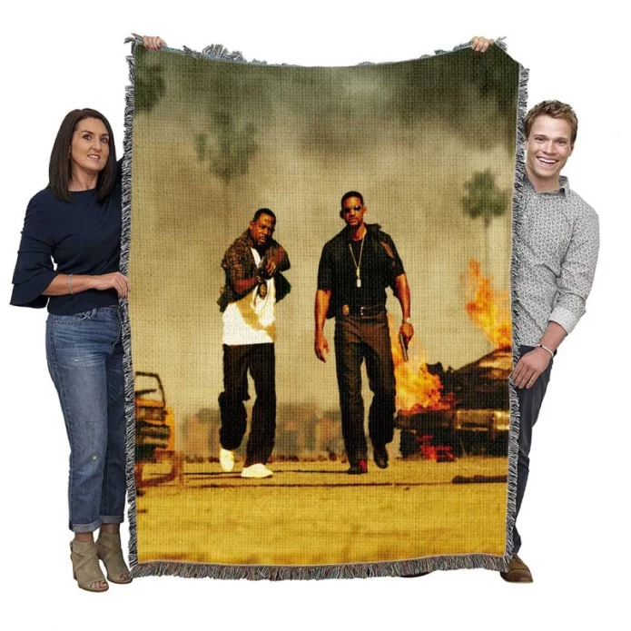 Bad Boys II Movie Will Smith Martin Lawrence Woven Blanket