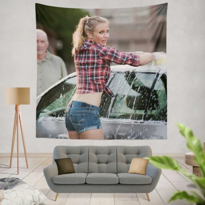 Bad Teacher Movie Cameron Diaz Wall Hanging Tapestry