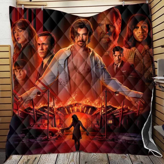 Bad Times at the El Royale Movie Chris Hemsworth Dakota Johnson Quilt Blanket