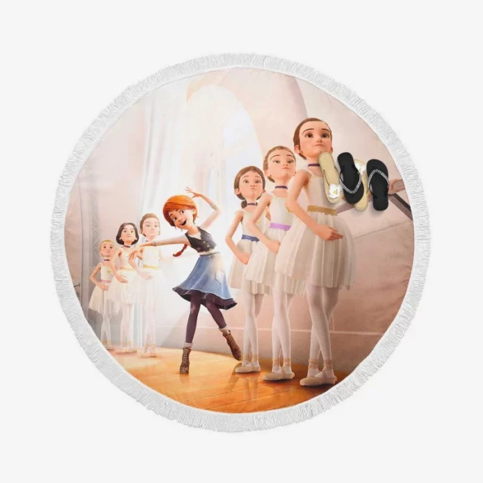 Ballerina Movie Felicie Milliner Round Beach Towel