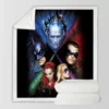 Batman & Robin in Justice League Movie Sherpa Fleece Blanket