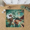 Batman and Superman Battle of the Super Sons Movie Rug