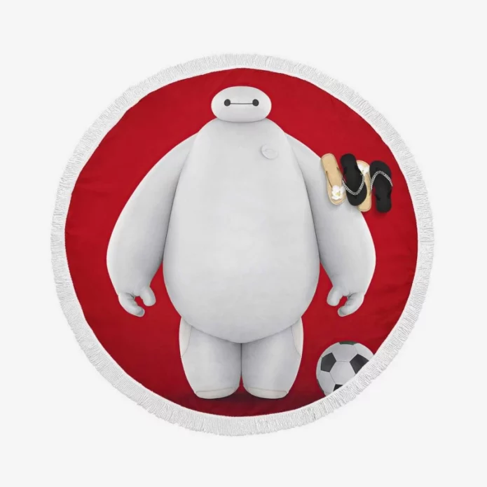 Baymax in Big Hero 6 Film Round Beach Towel