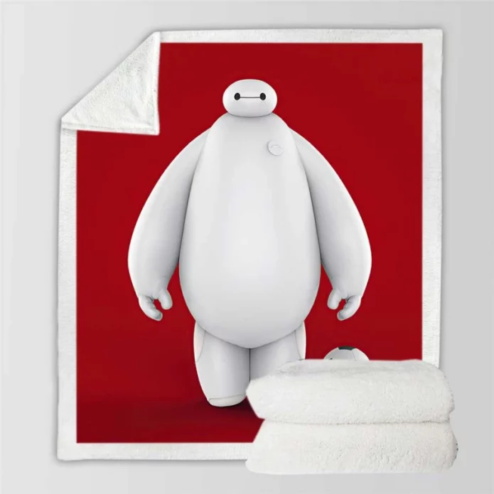 Baymax in Big Hero 6 Film Sherpa Fleece Blanket