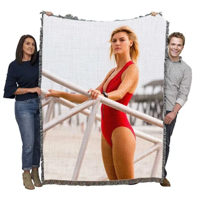 Baywatch Movie Kelly Rohrbach Woven Blanket