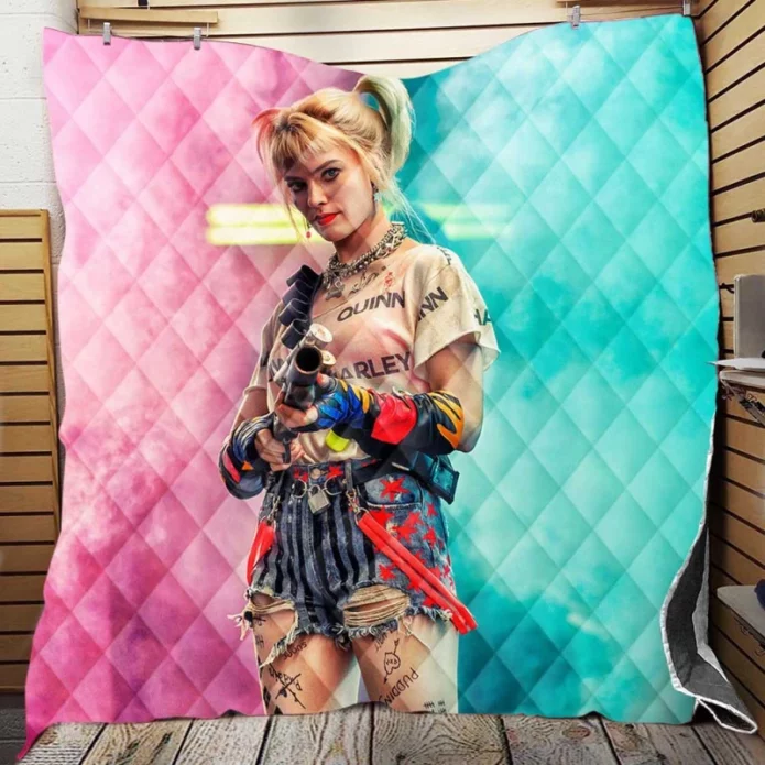 Birds of Prey DC Movie Margot Robbie Quilt Blanket