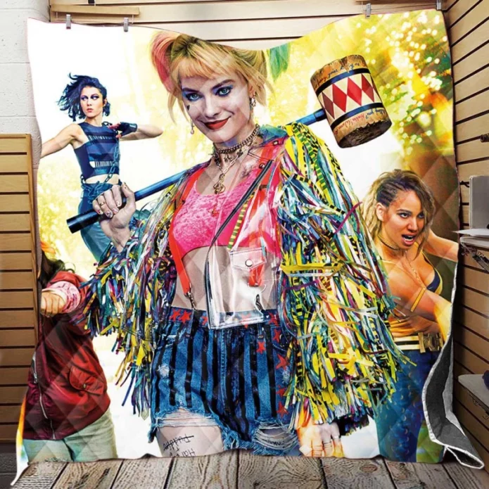 Birds of Prey Harley Quinn DC Comics Super Hero Movie Quilt Blanket