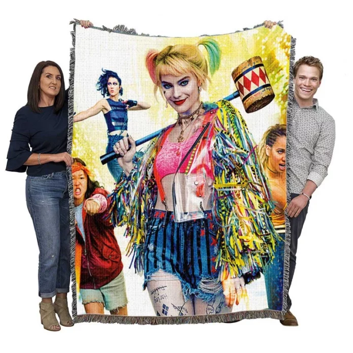 Birds of Prey Harley Quinn DC Comics Super Hero Movie Woven Blanket