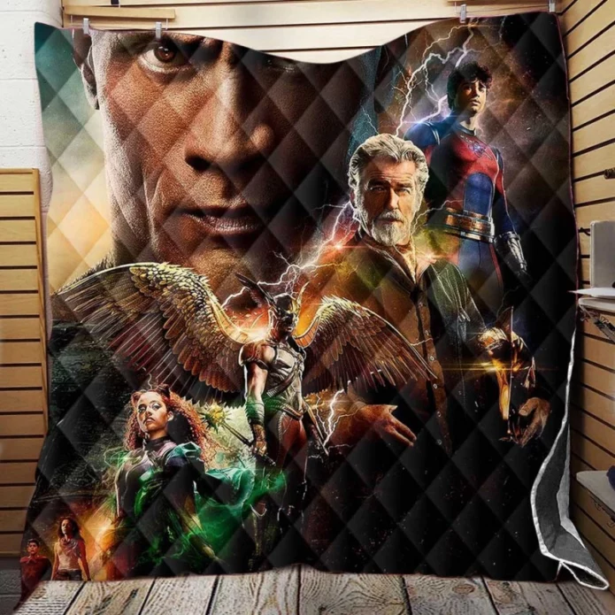 Black Adam DC Comics American superhero film Quilt Blanket