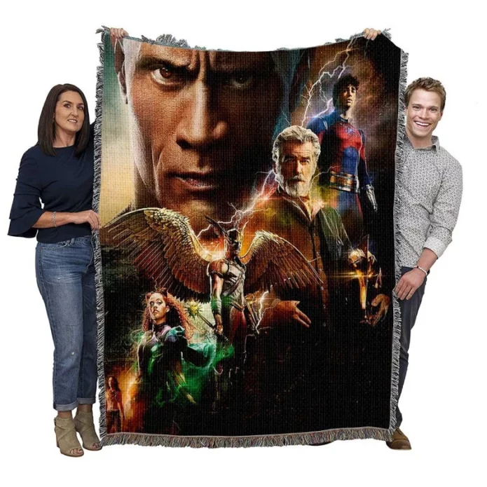 Black Adam DC Comics American superhero film Woven Blanket