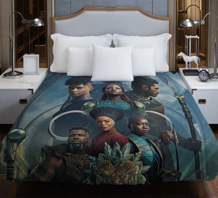 Black Panther Wakanda Forever Michael B Jordan Movie Duvet Cover