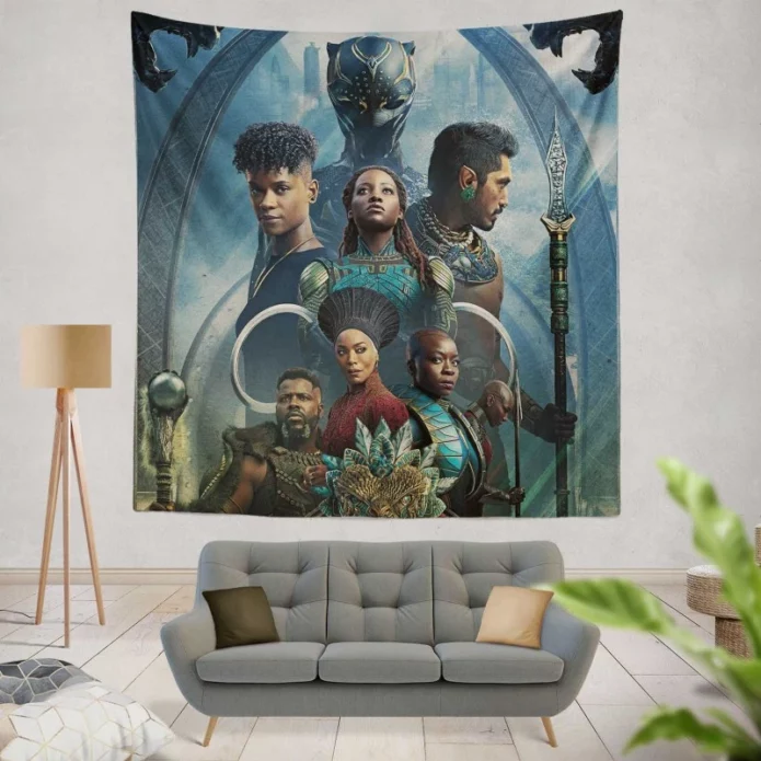 Black Panther Wakanda Forever Michael B Jordan Movie Wall Hanging Tapestry