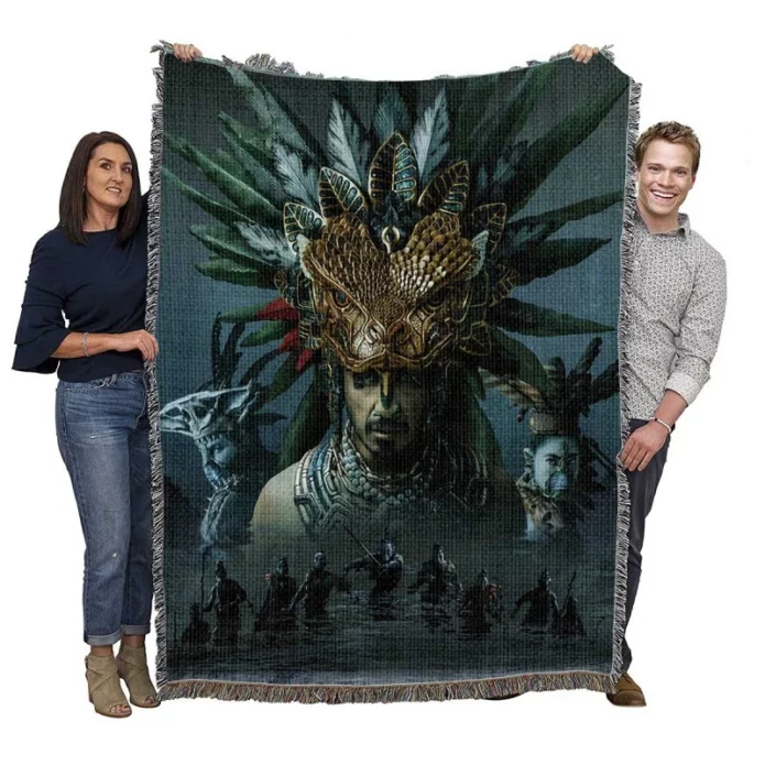 Black Panther Wakanda Forever Super Hero Film Woven Blanket