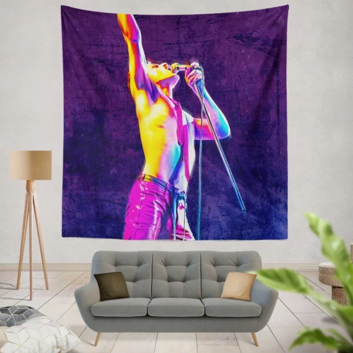 Bohemian Rhapsody Movie Freddie Mercury Wall Hanging Tapestry