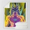 Broly Dragon Ball Japanese Anime Sherpa Fleece Blanket