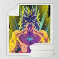 Broly Dragon Ball Japanese Anime Sherpa Fleece Blanket