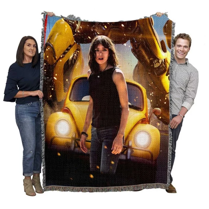 Bumblebee Transformers Movie Hailee Steinfeld Woven Blanket