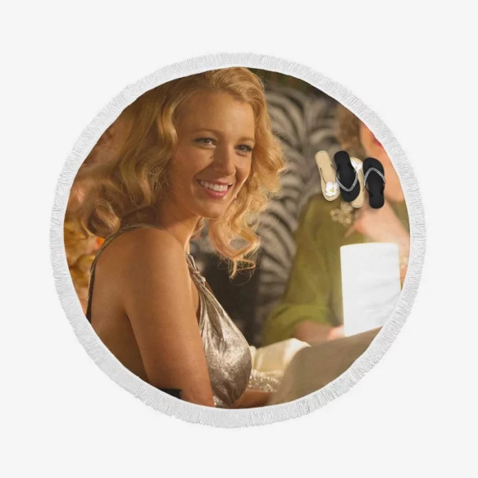 Cafe Society Movie Blake Lively Round Beach Towel