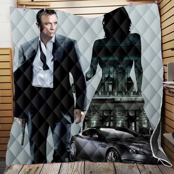 Casino Royale Movie James Bond Daniel Craig Quilt Blanket