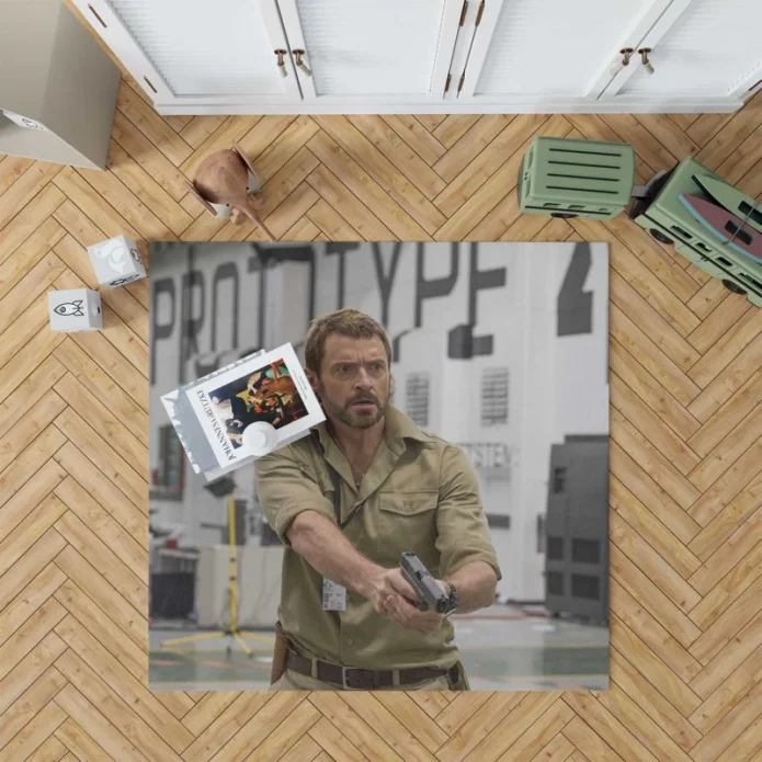 Chappie Movie Vincent Moore Hugh Jackman Rug