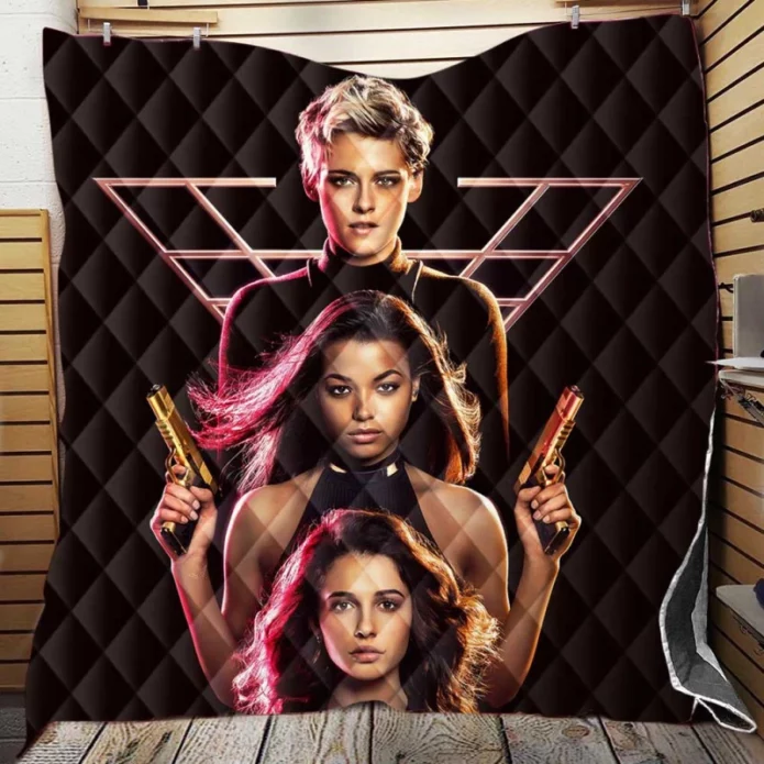 Charlies Angels Kristen Stewart Naomi Scott Ella Balinska Quilt Blanket