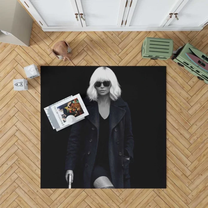 Charlize Theron in Atomic Blonde Movie Rug