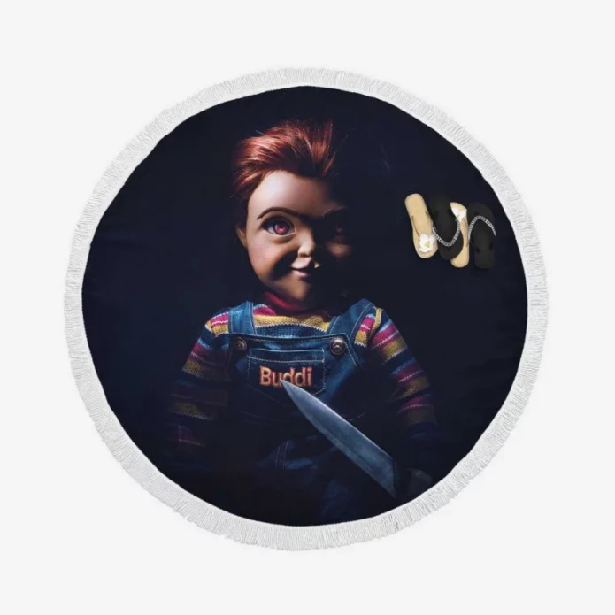 Childs Play Movie Movie Gabriel Bateman Round Beach Towel