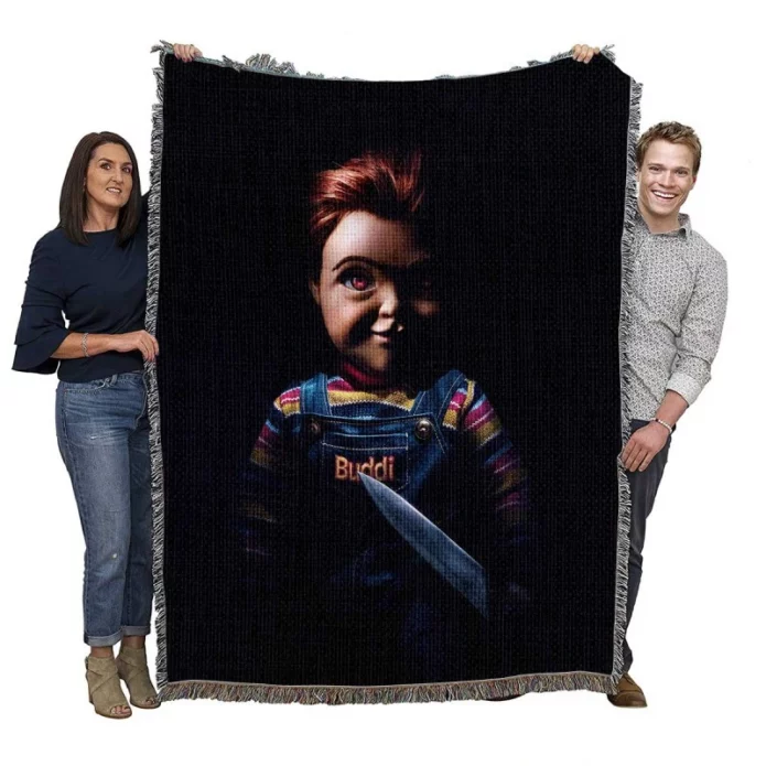 Childs Play Movie Movie Gabriel Bateman Woven Blanket