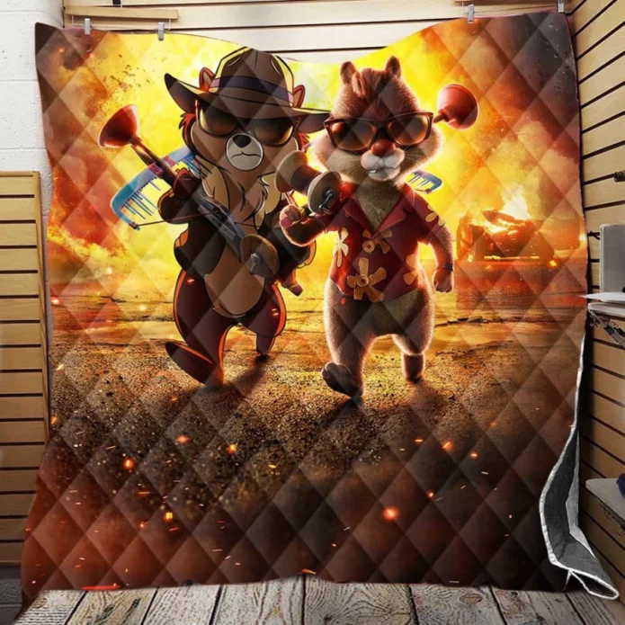 Chip n Dale Rescue Rangers Kids Movie Quilt Blanket