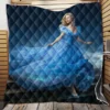 Cinderella Movie Lily James Quilt Blanket