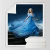Cinderella Movie Lily James Sherpa Fleece Blanket