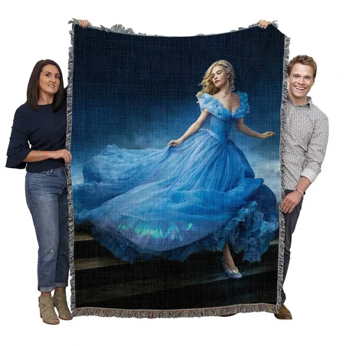Cinderella Movie Lily James Woven Blanket