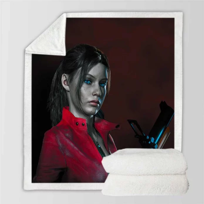 Claire REDfield Movie Claire Redfield Sherpa Fleece Blanket