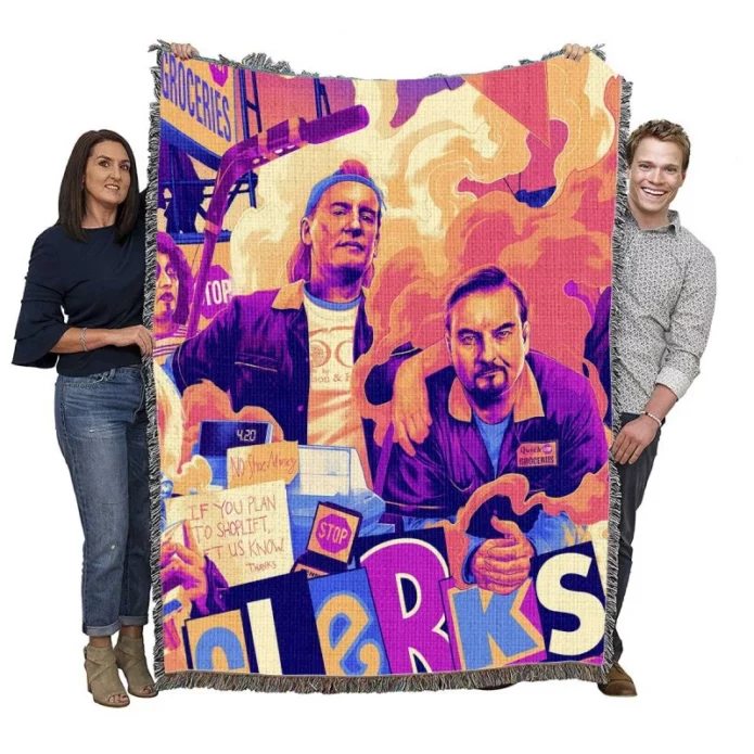Clerks III Movie Woven Blanket