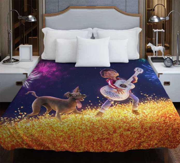 Coco Movie Miguel Rivera Dante Duvet Cover