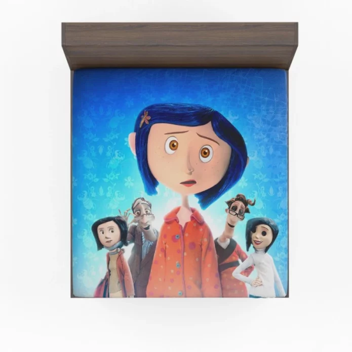 Coraline Movie Coraline Jones Mel Jones Fitted Sheet