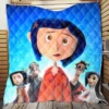 Coraline Movie Coraline Jones Mel Jones Quilt Blanket