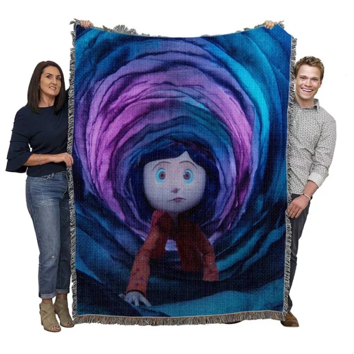 Coraline Movie Woven Blanket