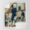 Cruella Movie Emma Stone Sherpa Fleece Blanket