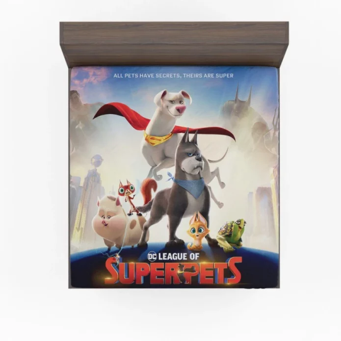 DC League of Super-Pets Movie Fitted Sheet