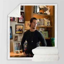 Daddys Home Movie Mark Wahlberg Sherpa Fleece Blanket
