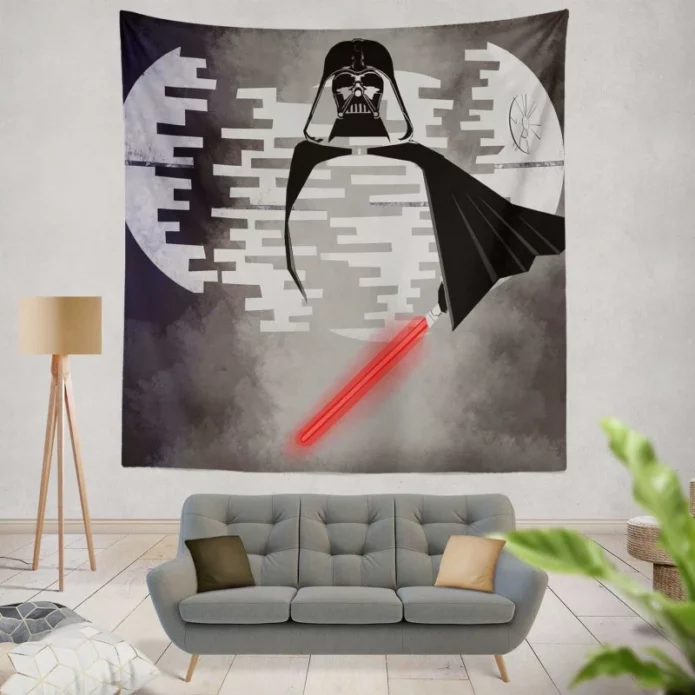 Darth Vader Movie Darth Vader Death Star Wall Hanging Tapestry
