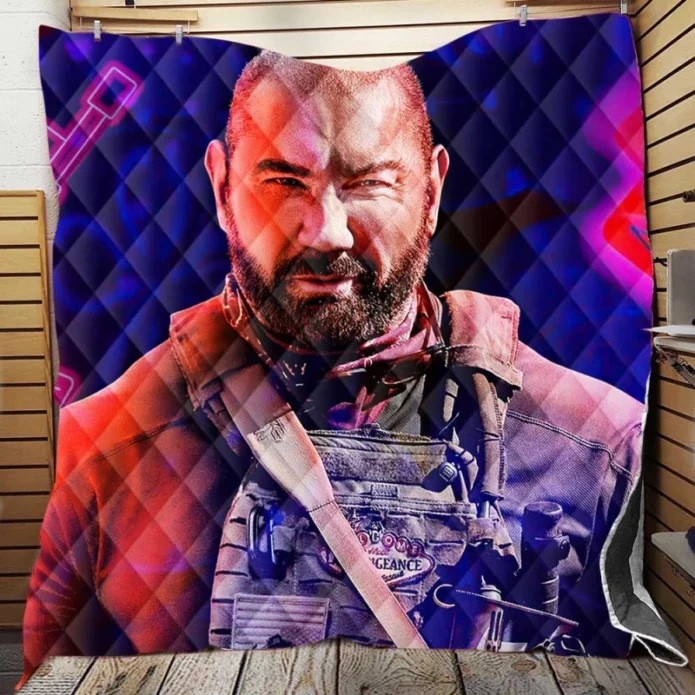 Dave Bautista as Scott Ward in Army of the Dead Movie Quilt Blanket