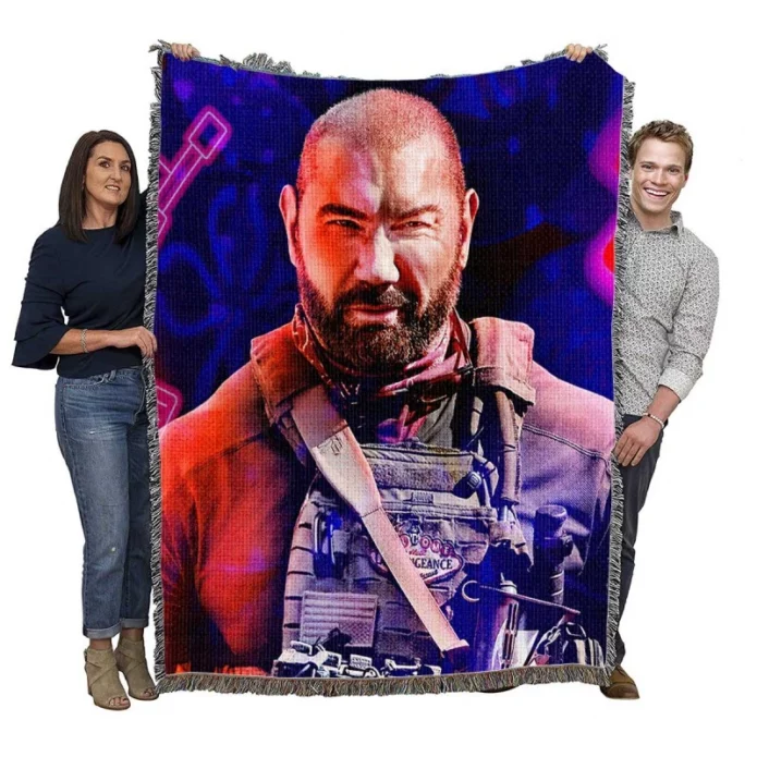 Dave Bautista as Scott Ward in Army of the Dead Movie Woven Blanket