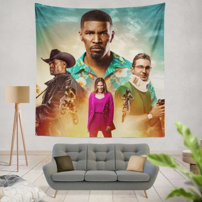 Day Shift Movie Wall Hanging Tapestry
