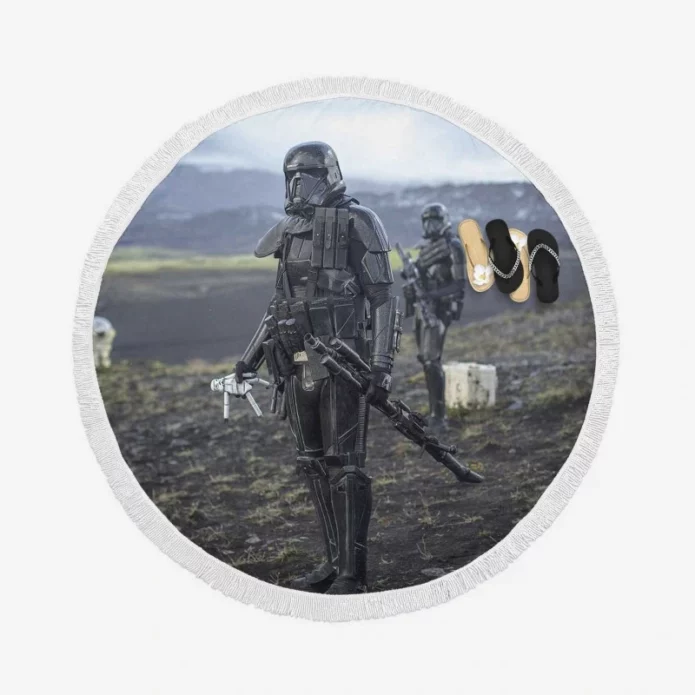 Death Squad Trooper Movie Death Squad Stormtrooper Round Beach Towel