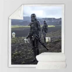 Death Squad Trooper Movie Death Squad Stormtrooper Sherpa Fleece Blanket