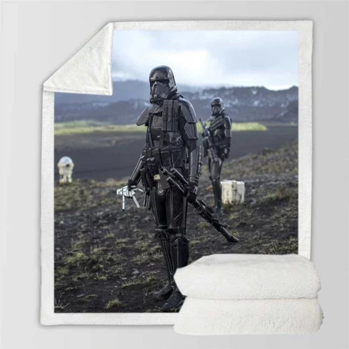 Death Squad Trooper Movie Death Squad Stormtrooper Sherpa Fleece Blanket