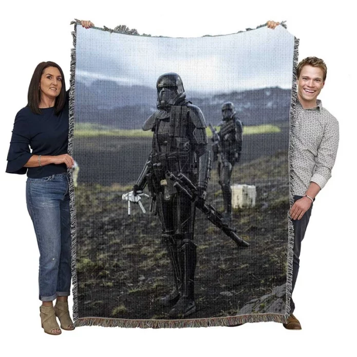 Death Squad Trooper Movie Death Squad Stormtrooper Woven Blanket